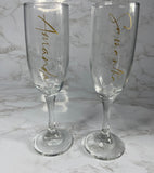 Personalized Champagne Flute with name