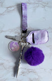 Purple Lover Self Defense Keychain